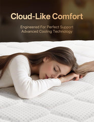 Mattress, 10in Memory Foam Hybrid Mattress, Medium Firm and Individually Pocket Springs - Pressure Relief, CertiPUR-US Certified, Motion Isolation-Extra Edge Support.