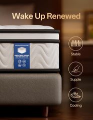 Mattress, 10in Memory Foam Hybrid Mattress, Medium Firm and Individually Pocket Springs - Pressure Relief, CertiPUR-US Certified, Motion Isolation-Extra Edge Support.