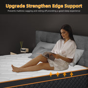 Full Mattress, 10Inch Hybrid Mattress in a Box with Memory Foam and Individual Pocket Springs - Medium Firm, Motion Isolation, Extra Edge Support & Pressure Relief, CertiPUR-US Certified